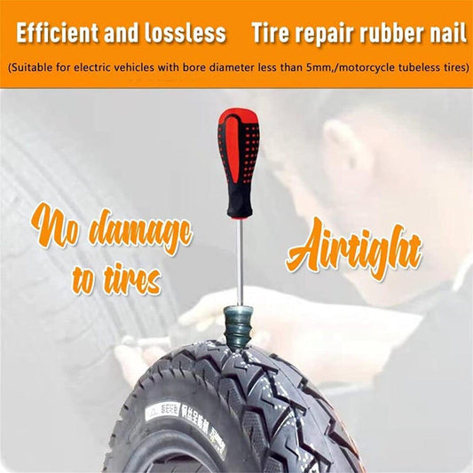 Motorcycle & Car Fast Tool Self-Service Tire Repair Nails – Pack of 10