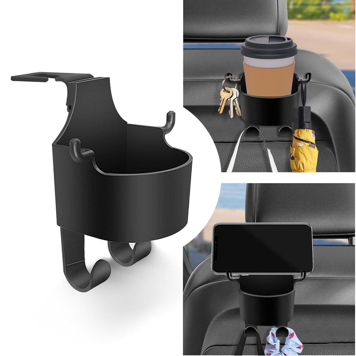 Multifunctional Hanging Storage Cup & Mobile Holder – Pack of 2