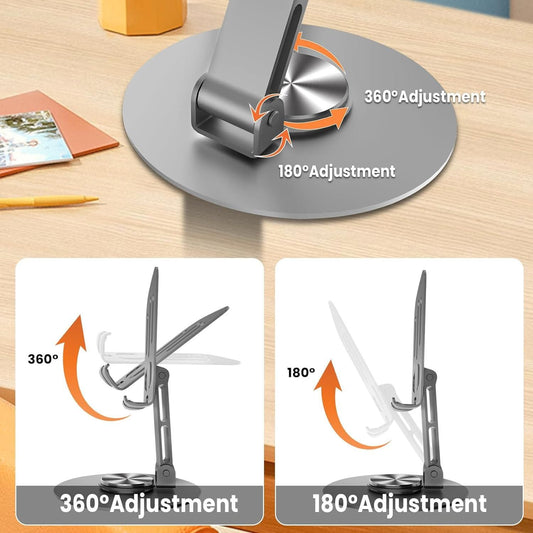 Aluminium 360° Rotatable Phone & Tablet Stand