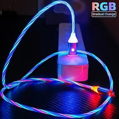 RGB Cable Light C-Type for Charging and Data Transfer – Pack of 1
