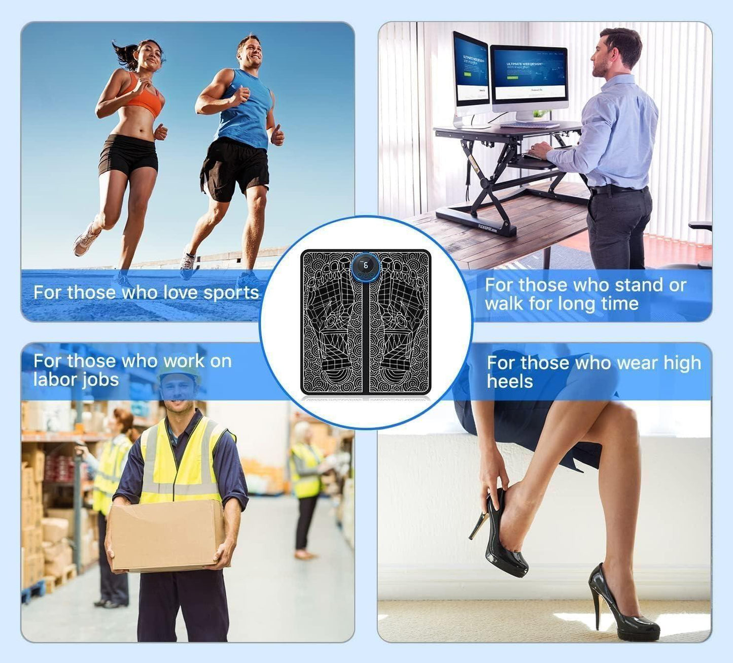 Foot Massage Pain Reliever Wireless Electric Massage Machine