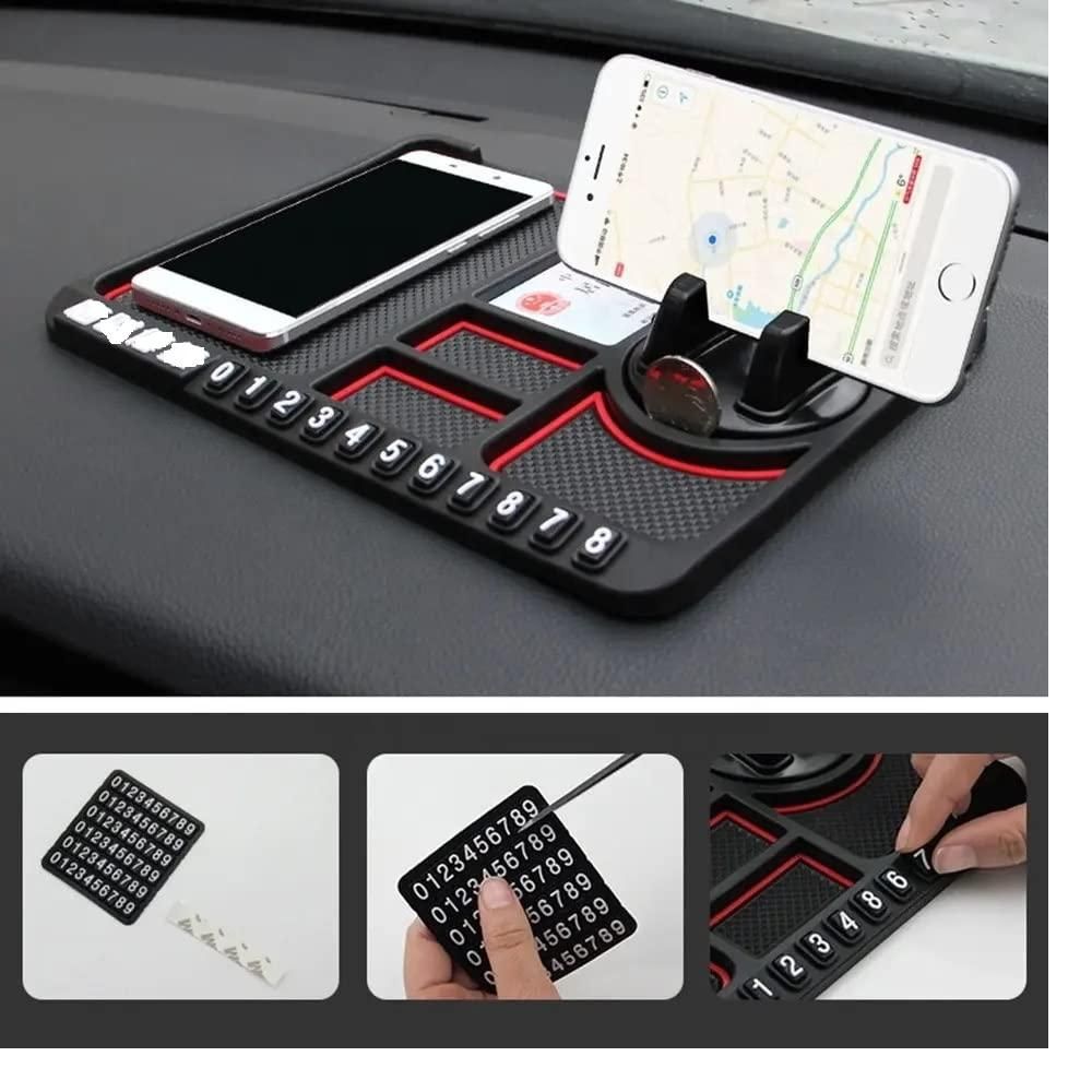 Car Accessories Multifunction Phone & GPS Holder with Anti-Slip Silicone Pad