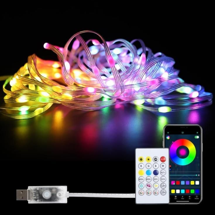100 LED RGB Multicolor String Lights – 10 m USB Powered